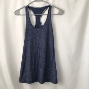 Lululemon Heathered navy cool racerback tank